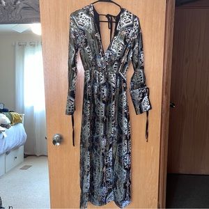 Topshop Metallic Dress